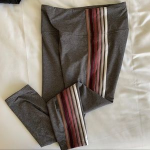Striped Lulu Gray Legging